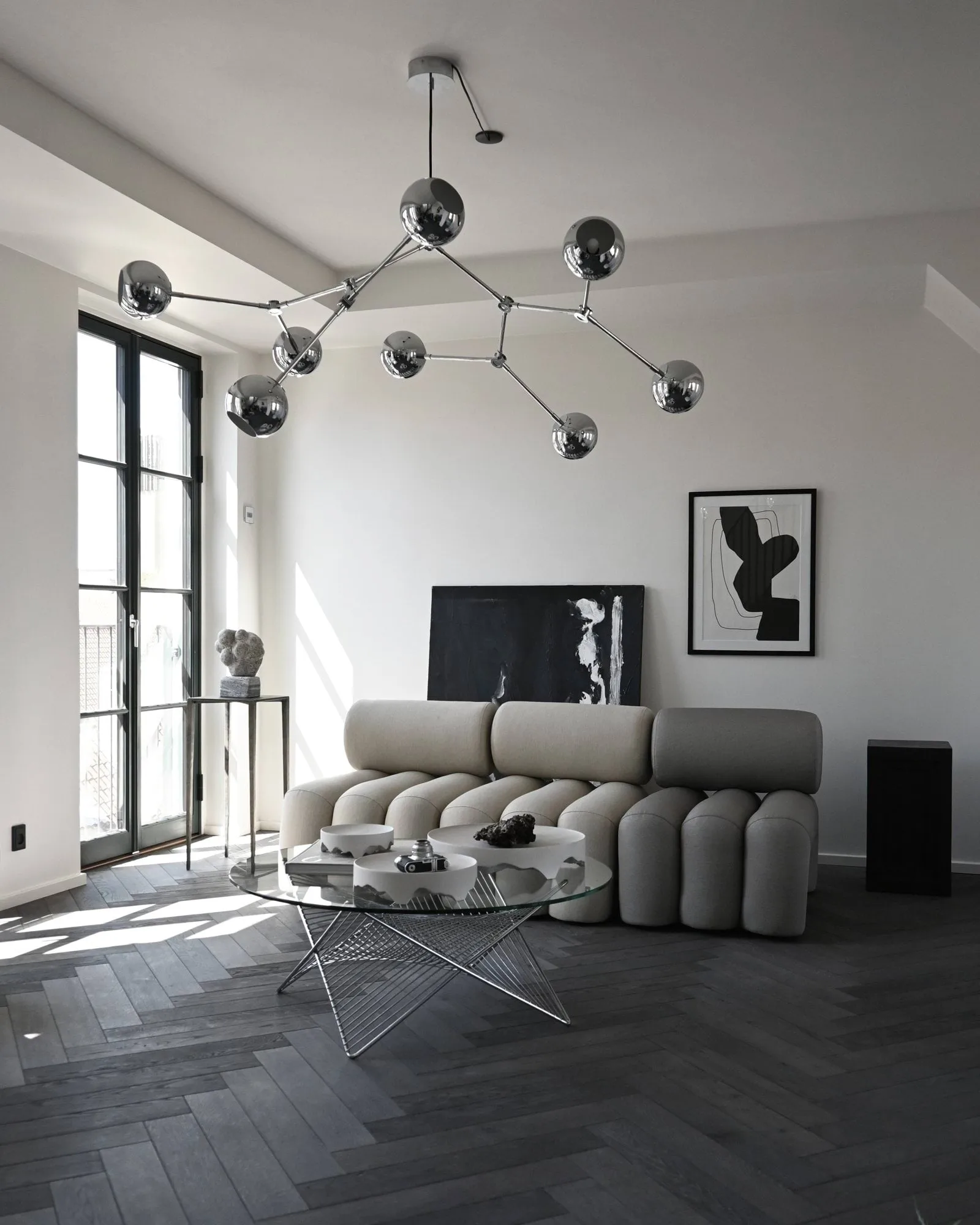 Drop Chandelier Globe chandelier, Chrome 101 Copenhagen