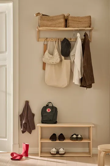 Bäckebo shoe rack with seat - Birch, 80x48x30 cm - 1898
