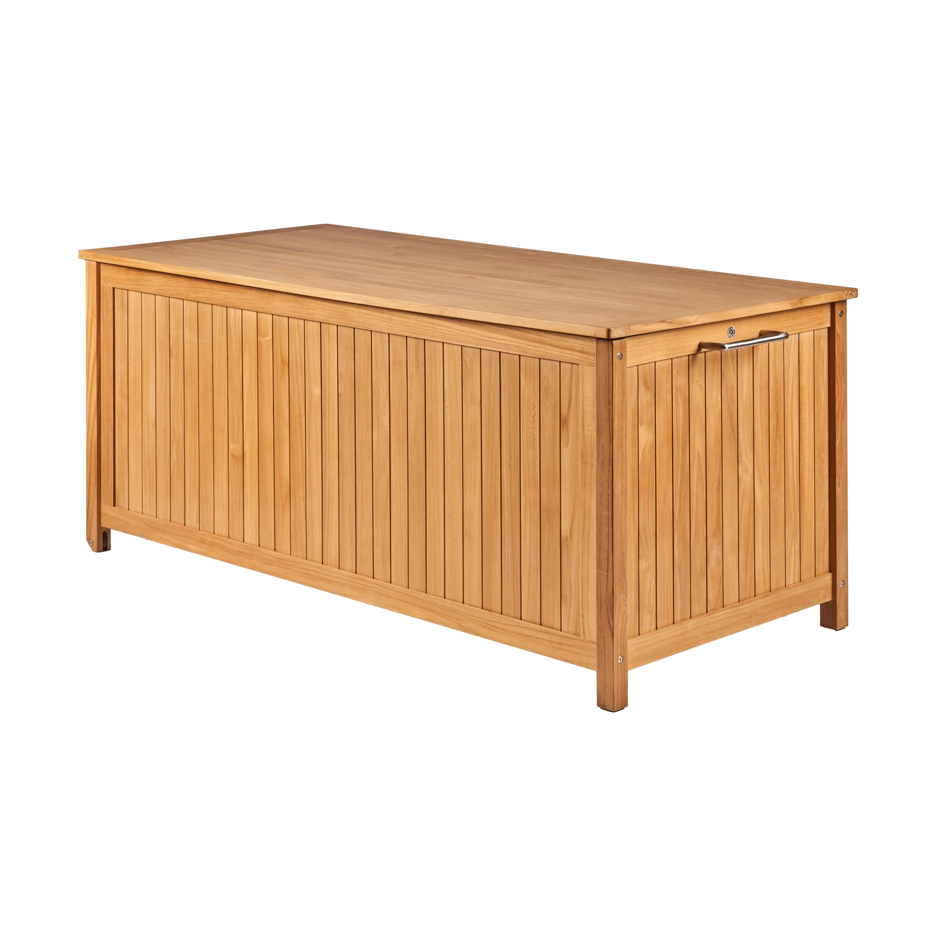 Bjärknäs cushion box with wheels L 180x85x75 cm, Teak 1898