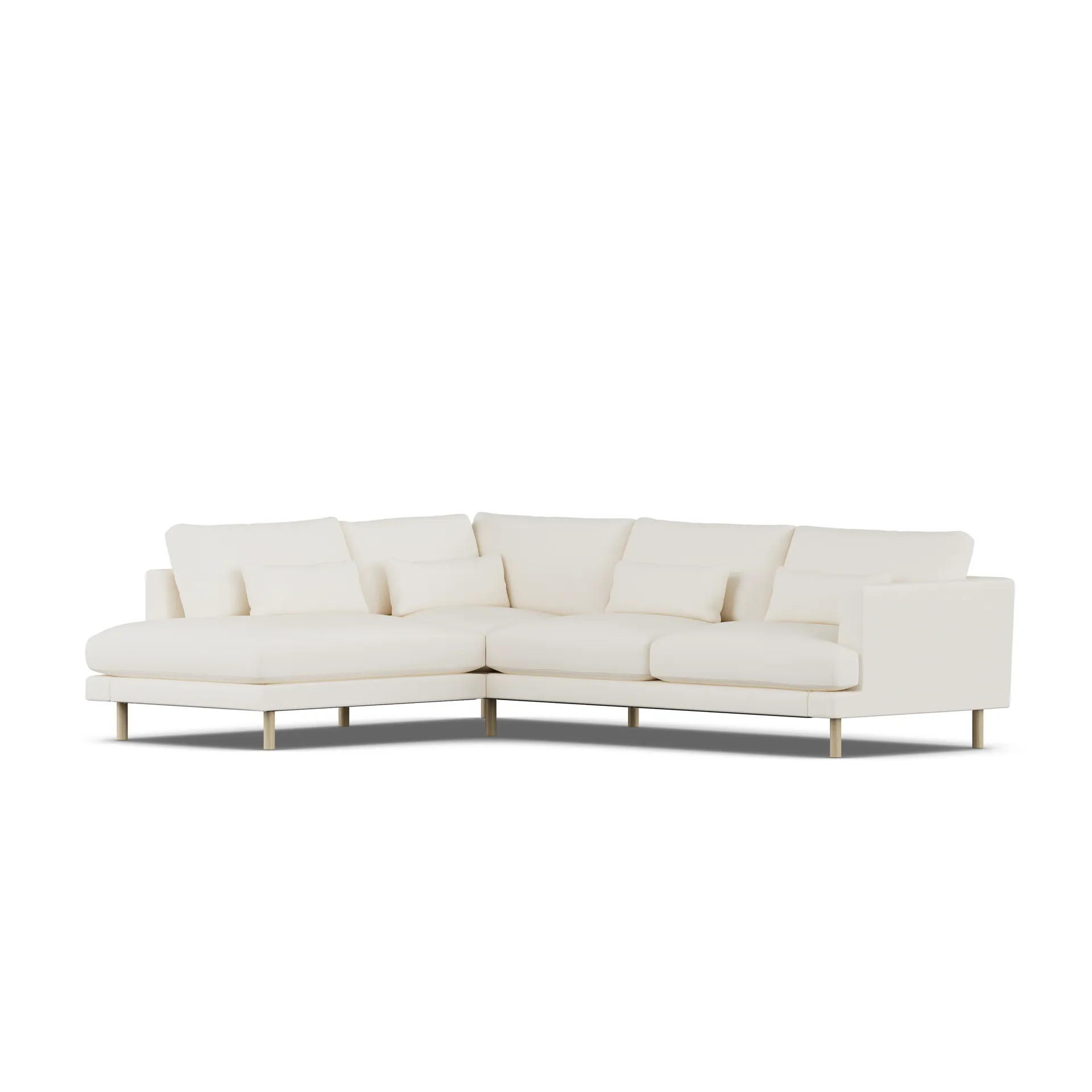 Bredhult sofa, Jump Off White 1954-white-oiled oak, 3-seater A2 1898