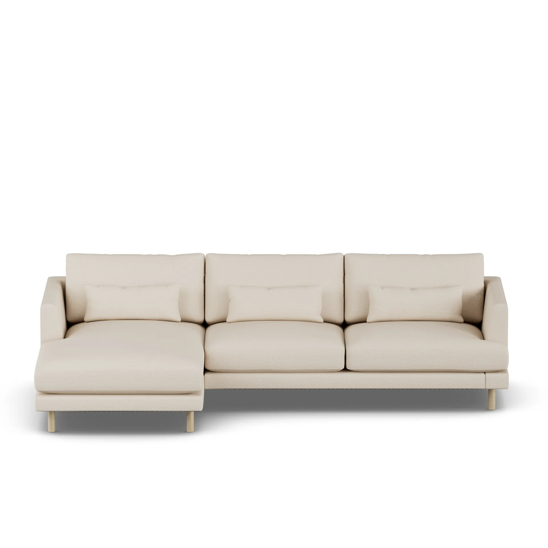 Bredhult sofa, Same Beige 6670-white-oiled oak, 2,5-seater C2 1898