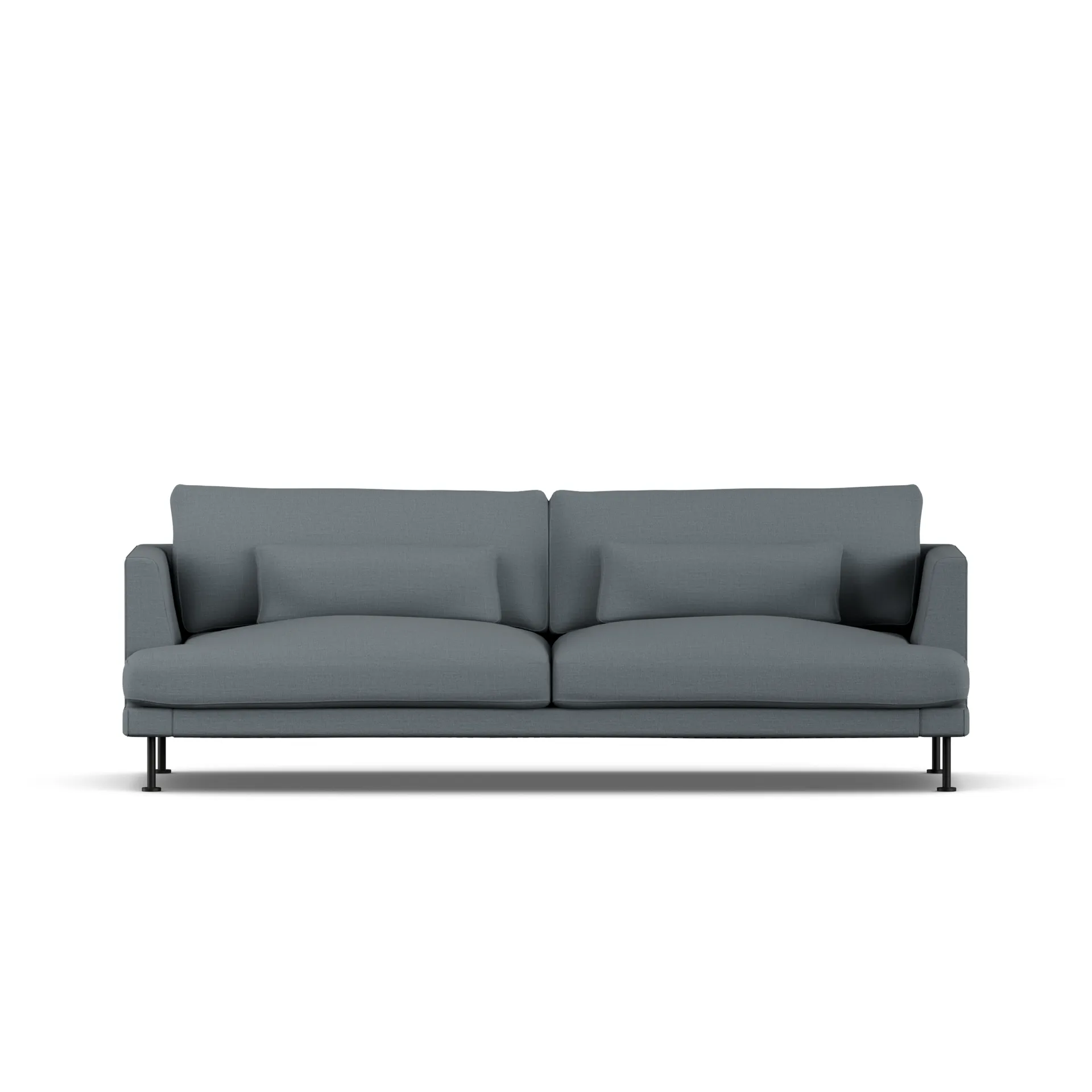 Bredhult sofa, Same Blue 6678-black steel, 3-seater 1898