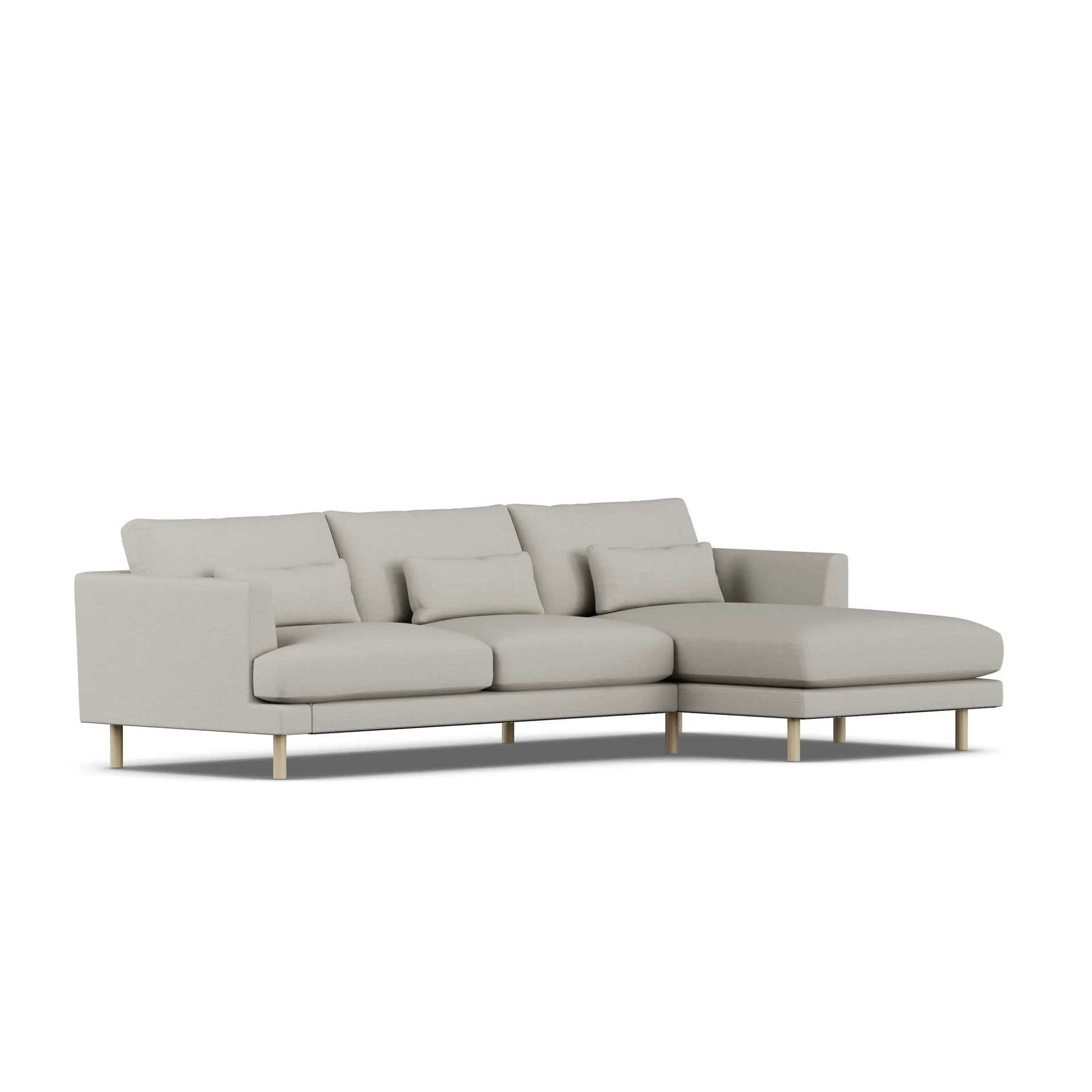 Bredhult sofa, Same Grey 6673-white-oiled oak, 2,5-seater C1 1898