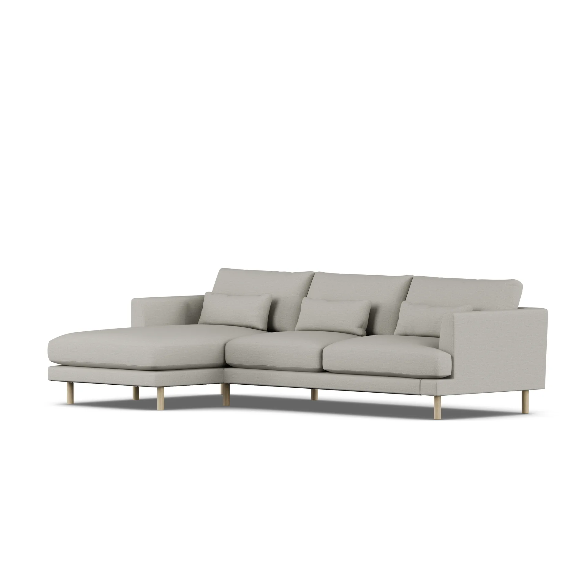 Bredhult sofa, Same Grey 6673-white-oiled oak, 2,5-seater C2 1898