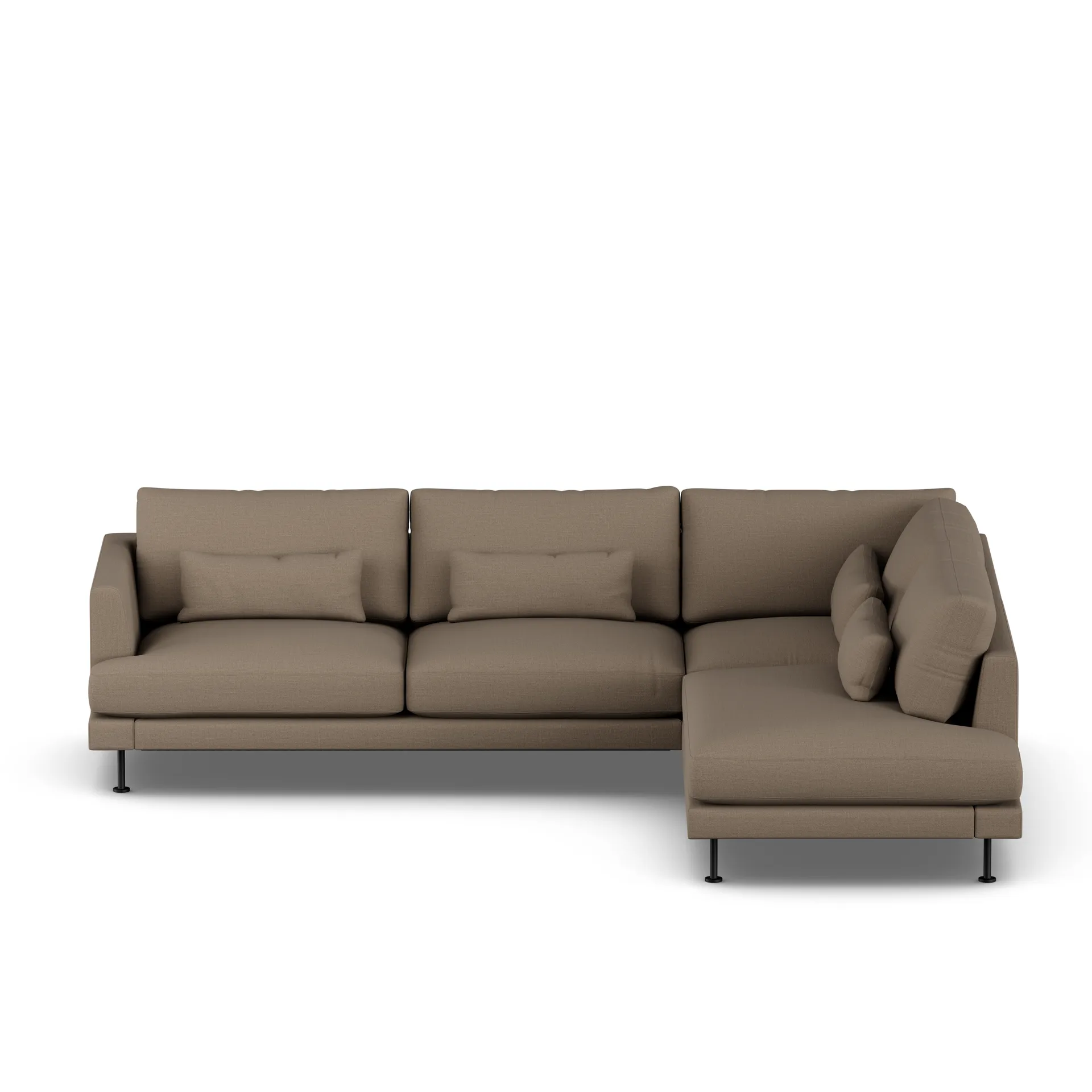 Bredhult sofa, Same Mole 6674-black steel, 3-seater A1 1898