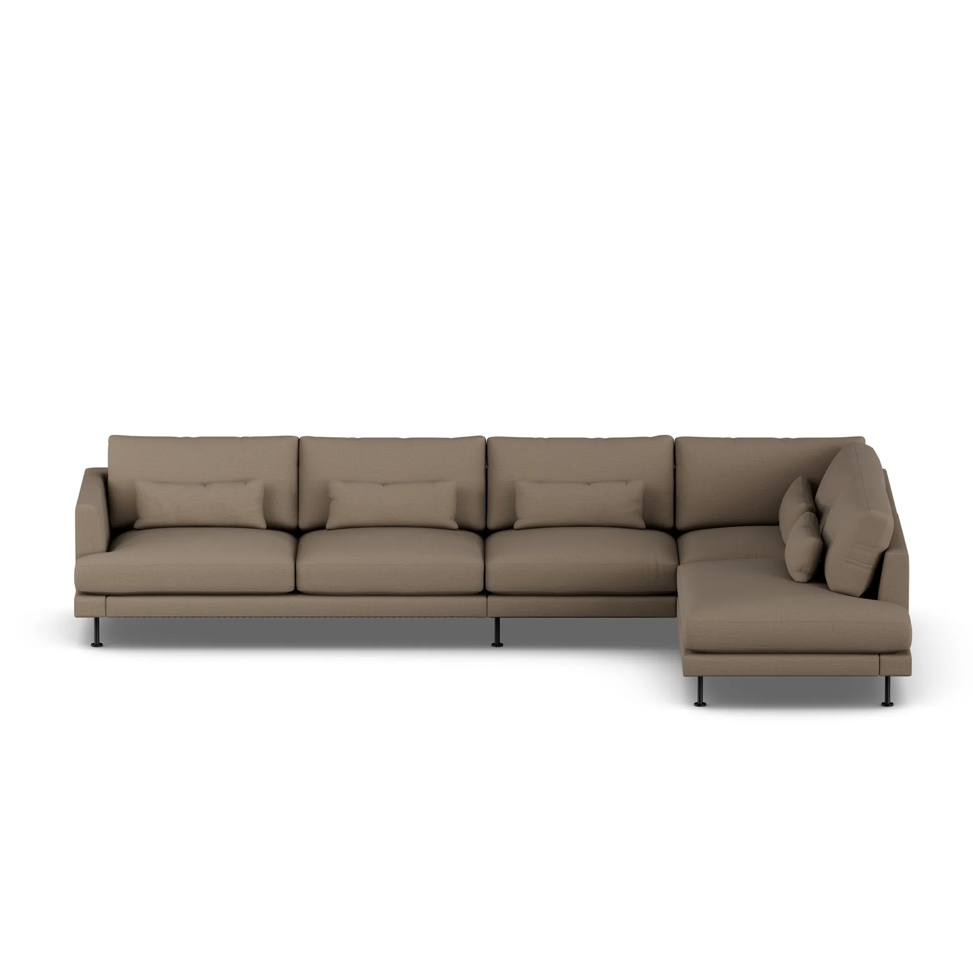 Bredhult sofa, Same Mole 6674-black steel, 4-seater B1 1898