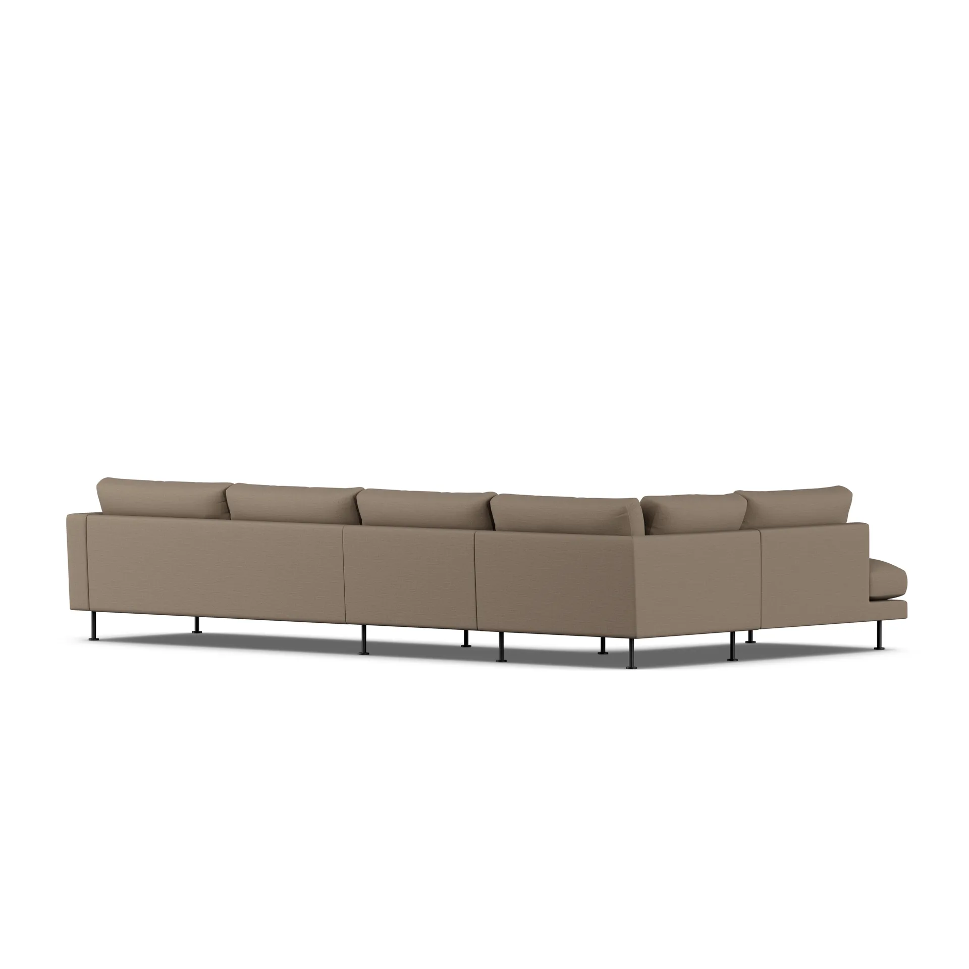 Bredhult sofa, Same Mole 6674-black steel, 4-seater B2 1898