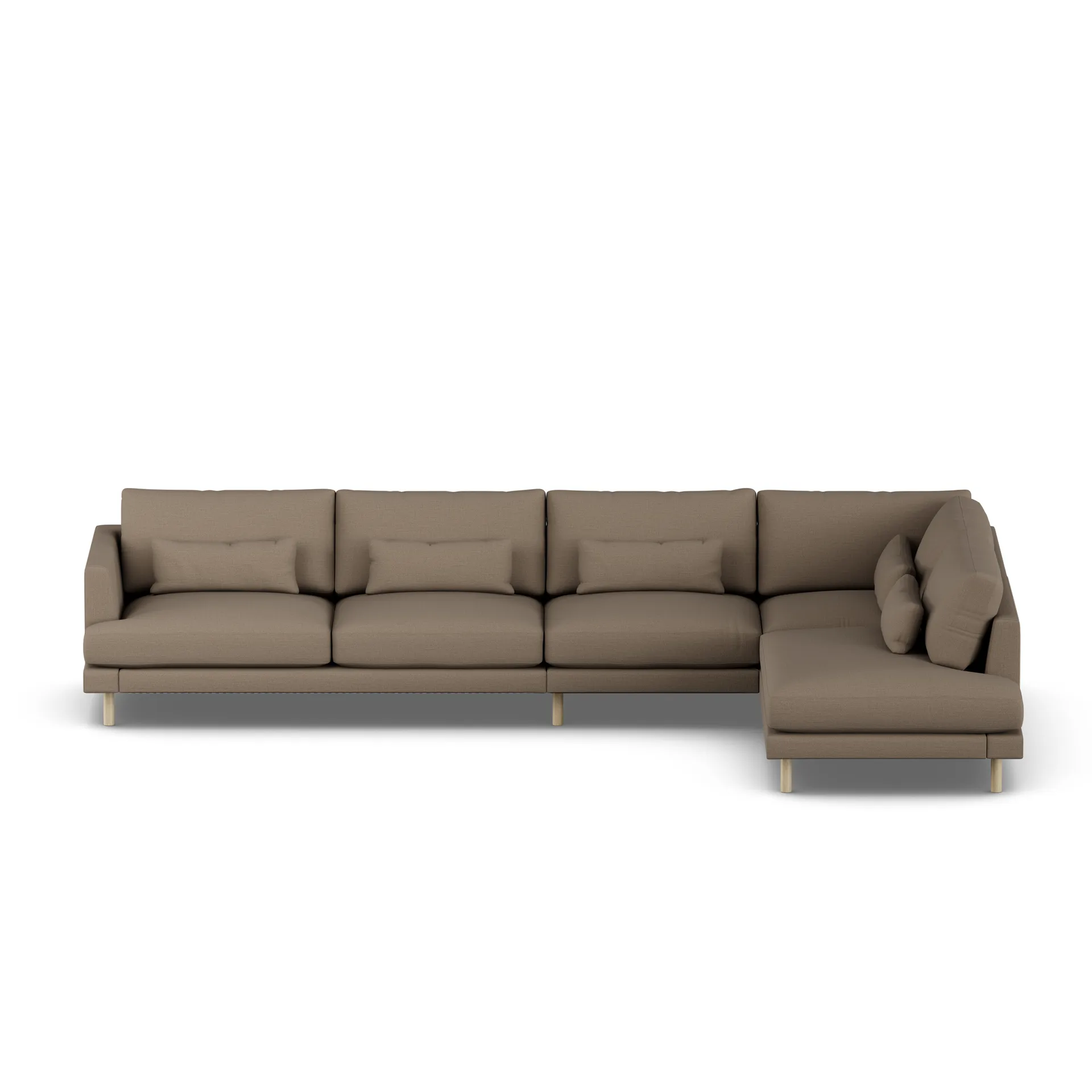Bredhult sofa, Same Mole 6674-white-oiled oak, 4-seater B1 1898