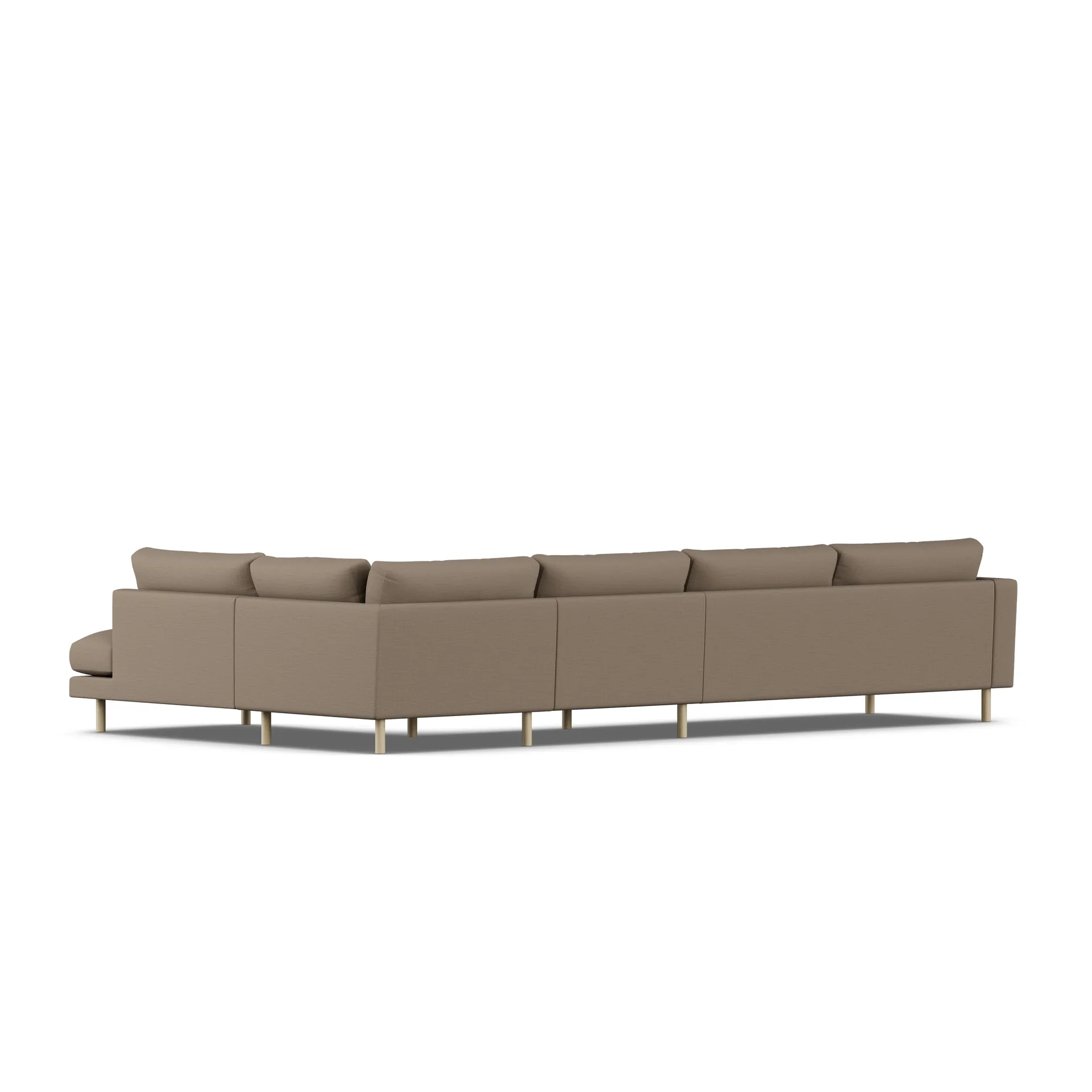 Bredhult sofa, Same Mole 6674-white-oiled oak, 4-seater B1 1898