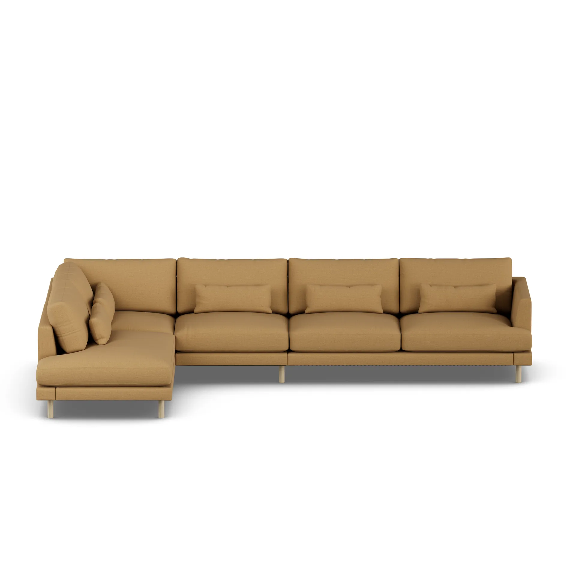 Bredhult sofa, Same Ochre 6676-white-oiled oak, 4-seater B2 1898