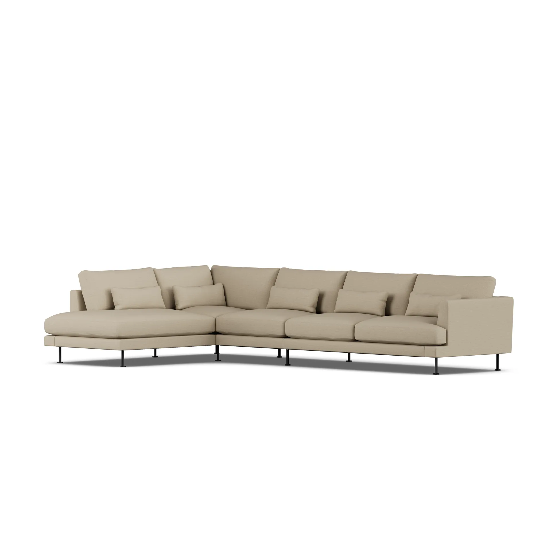 Bredhult sofa, Same Sand 6672-black steel, 4-seater B2 1898