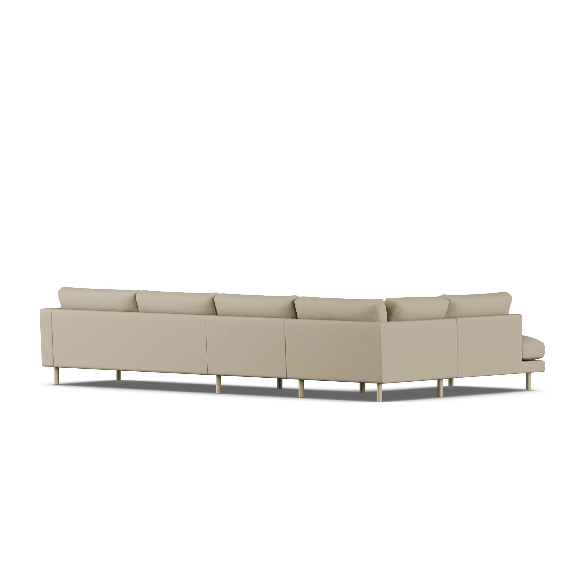 Bredhult sofa, Same Sand 6672-white-oiled oak, 4-seater B2 1898
