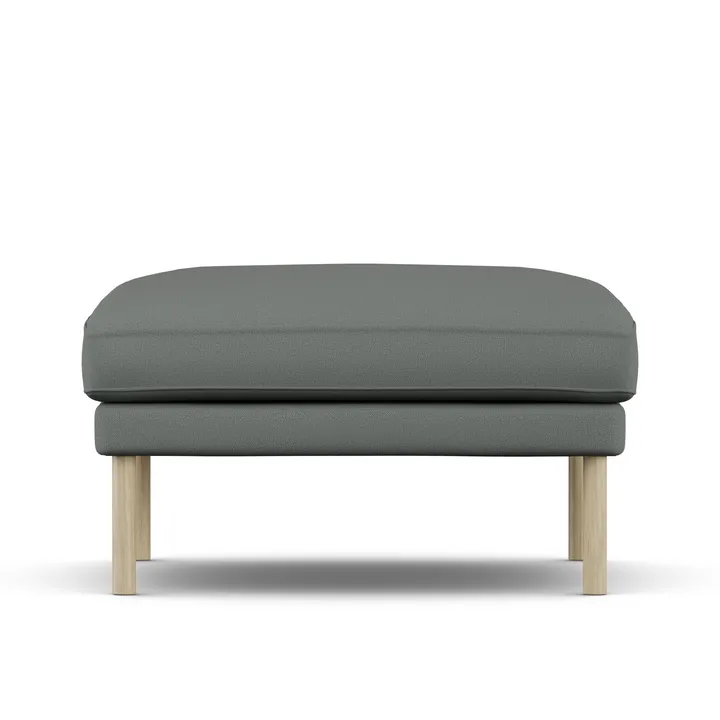 Linnevik footstool - Caleido Grey 1240-white-oiled oak - 1898