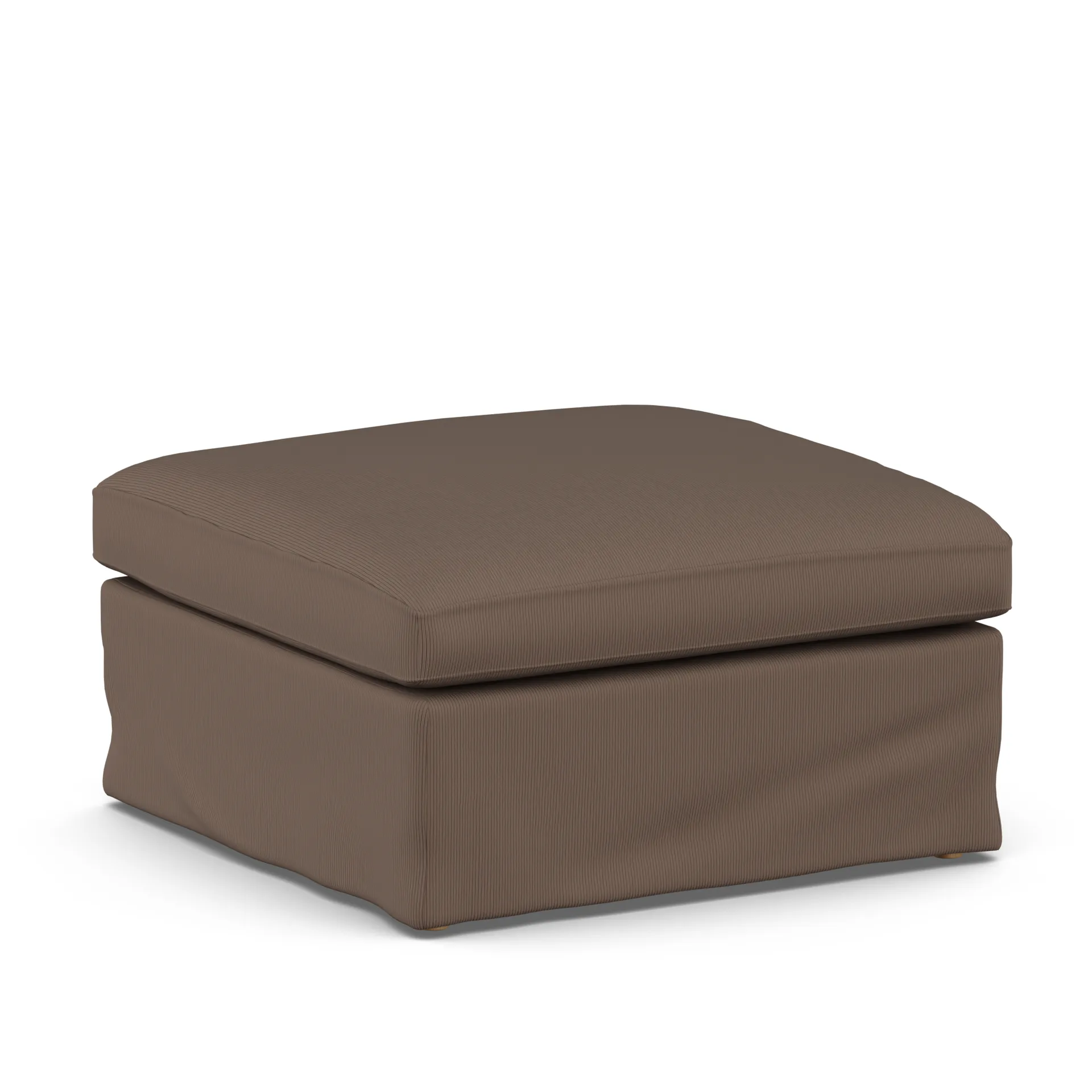 Linnevik footstool, Jump Brown 1955-white-oiled oak, with skirt 1898
