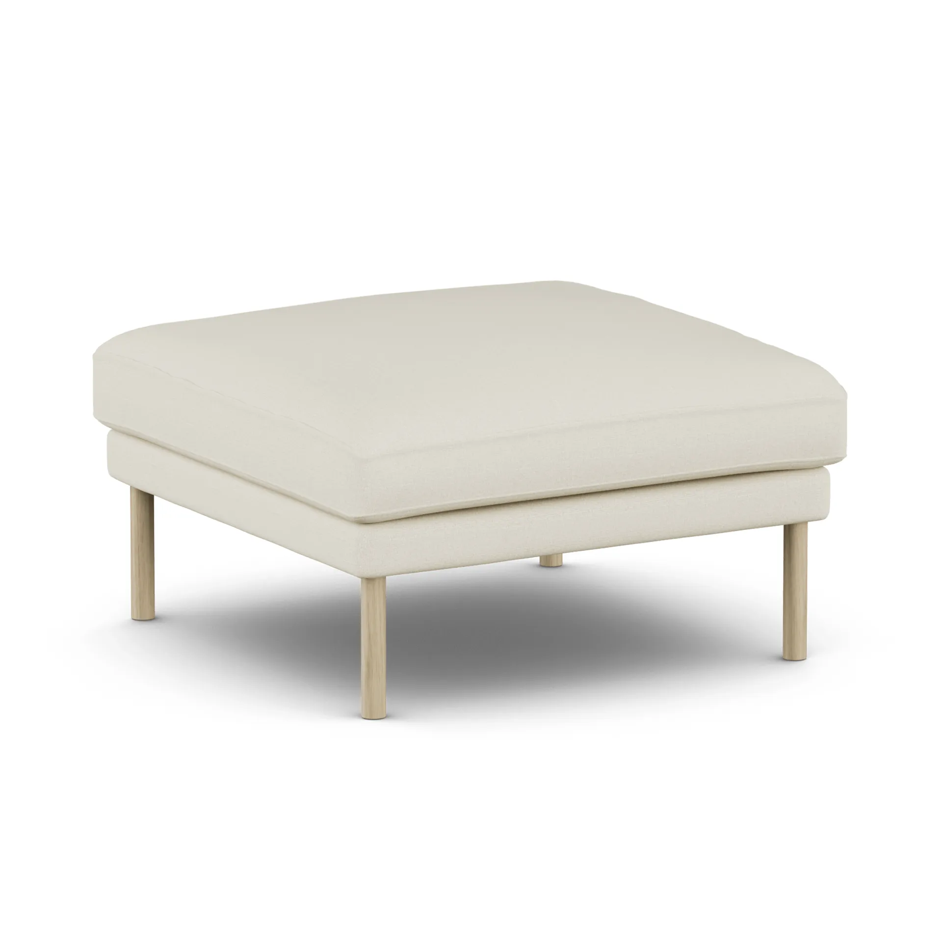 Linnevik footstool, Oslo Nature 1540-white-oiled oak, without skirt 1898