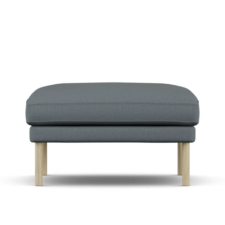 Linnevik footstool - Same Blue 6678-white-oiled oak - 1898
