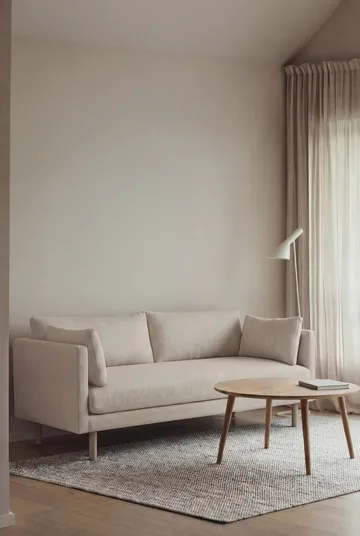 Linnevik sofa - Caleido Beige 9600-white-oiled oak, 2-seater - 1898