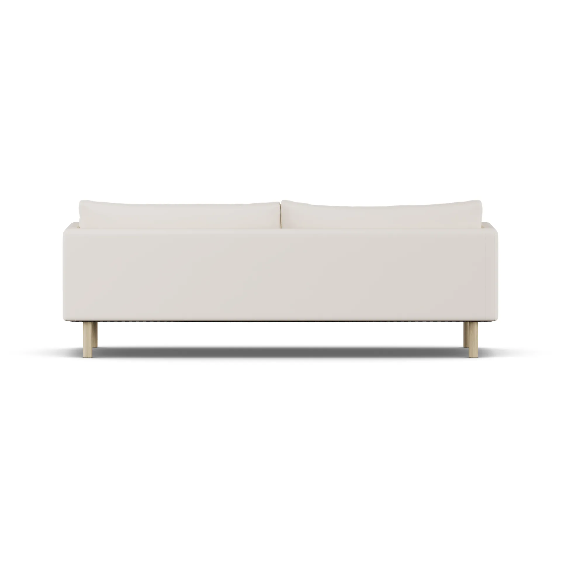 Linnevik sofa, Caleido Beige 9600-white-oiled oak, 4-seater, without skirt 1898