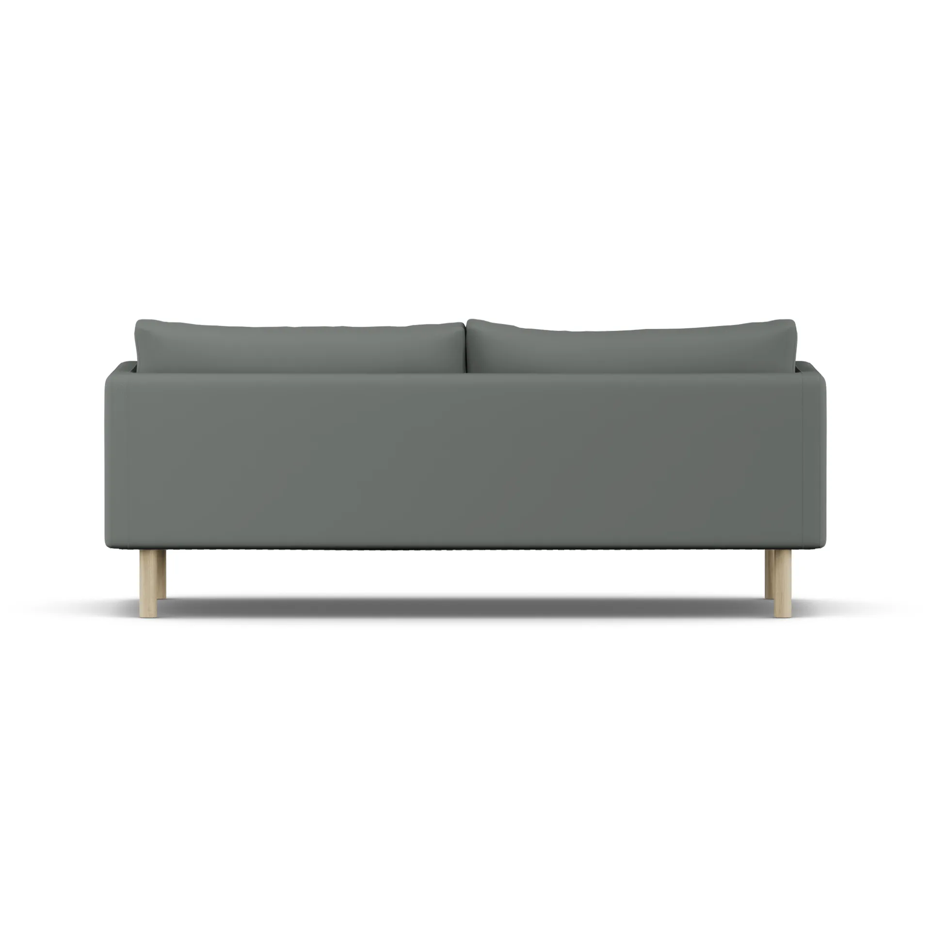 Linnevik sofa, Caleido Grey 1240-white-oiled oak, 3-seater, without skirt 1898