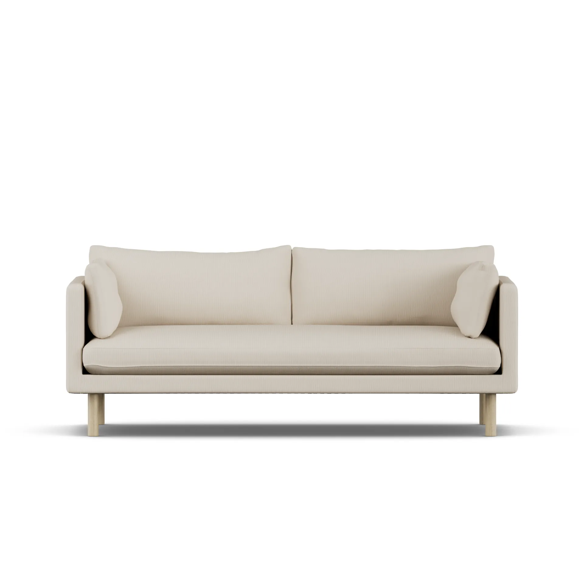 Linnevik sofa, Jump Beige 1956-white-oiled oak, 3-seater 1898