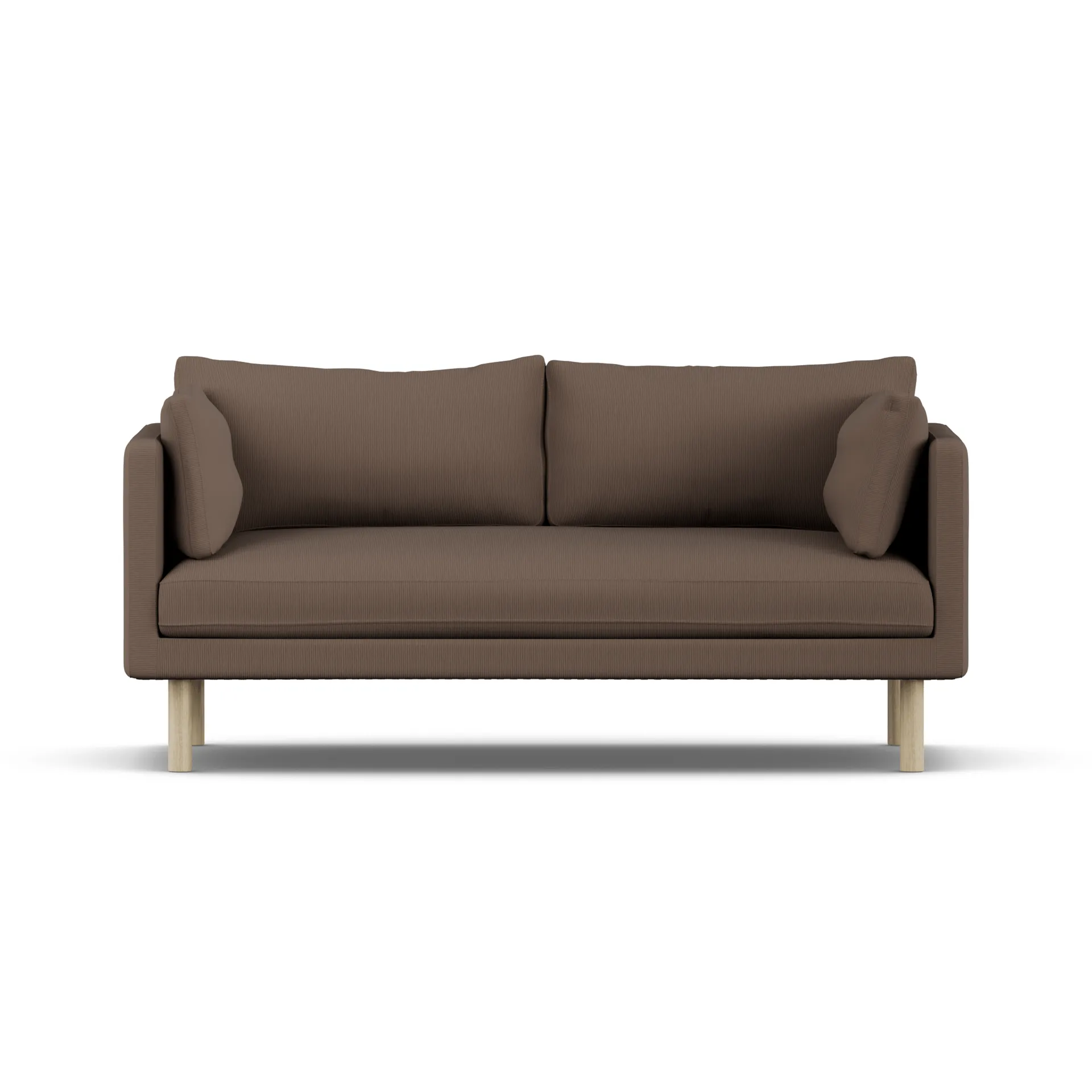 Linnevik sofa, Jump Brown 1955-white-oiled oak, 2-seater, without skirt 1898