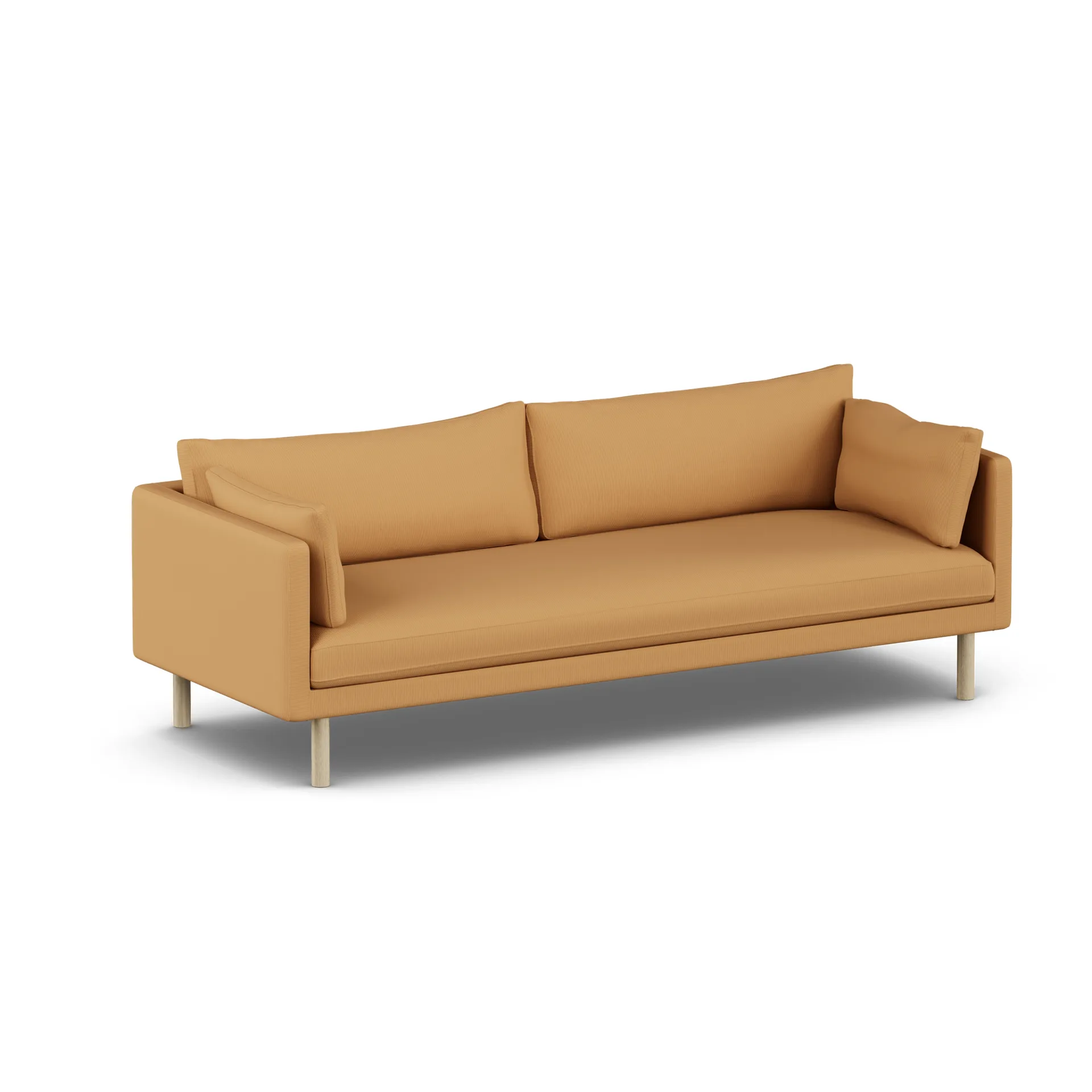 Linnevik sofa, Jump Honey 1959-white-oiled oak, 4-seater, without skirt 1898