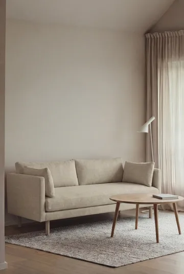 Linnevik sofa - Luiza Beige 3981-white-oiled oak, 2-seater - 1898