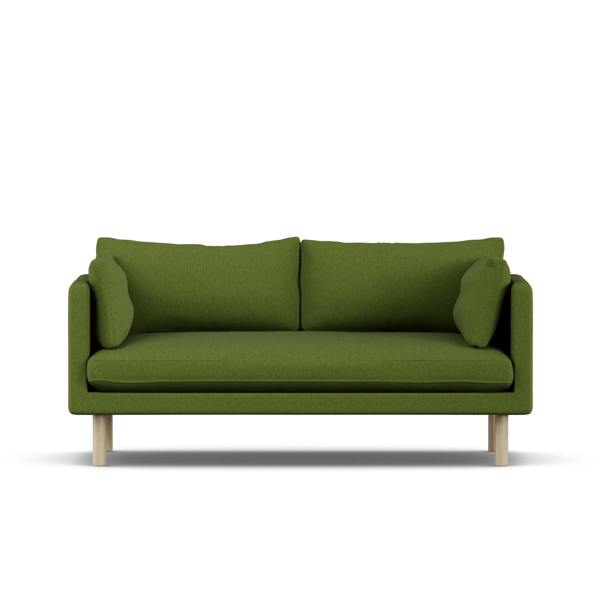 Linnevik sofa, Luiza Green 3975-white-oiled oak, 2-seater 1898