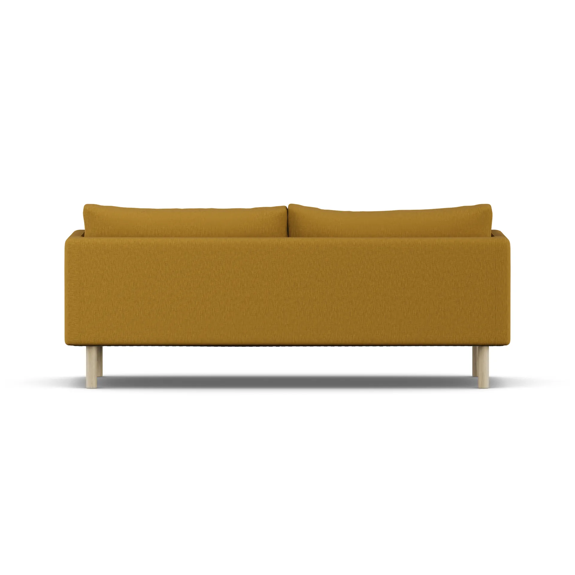 Linnevik sofa, Luiza Mustard 3972-white-oiled oak, 3-seater, without skirt 1898