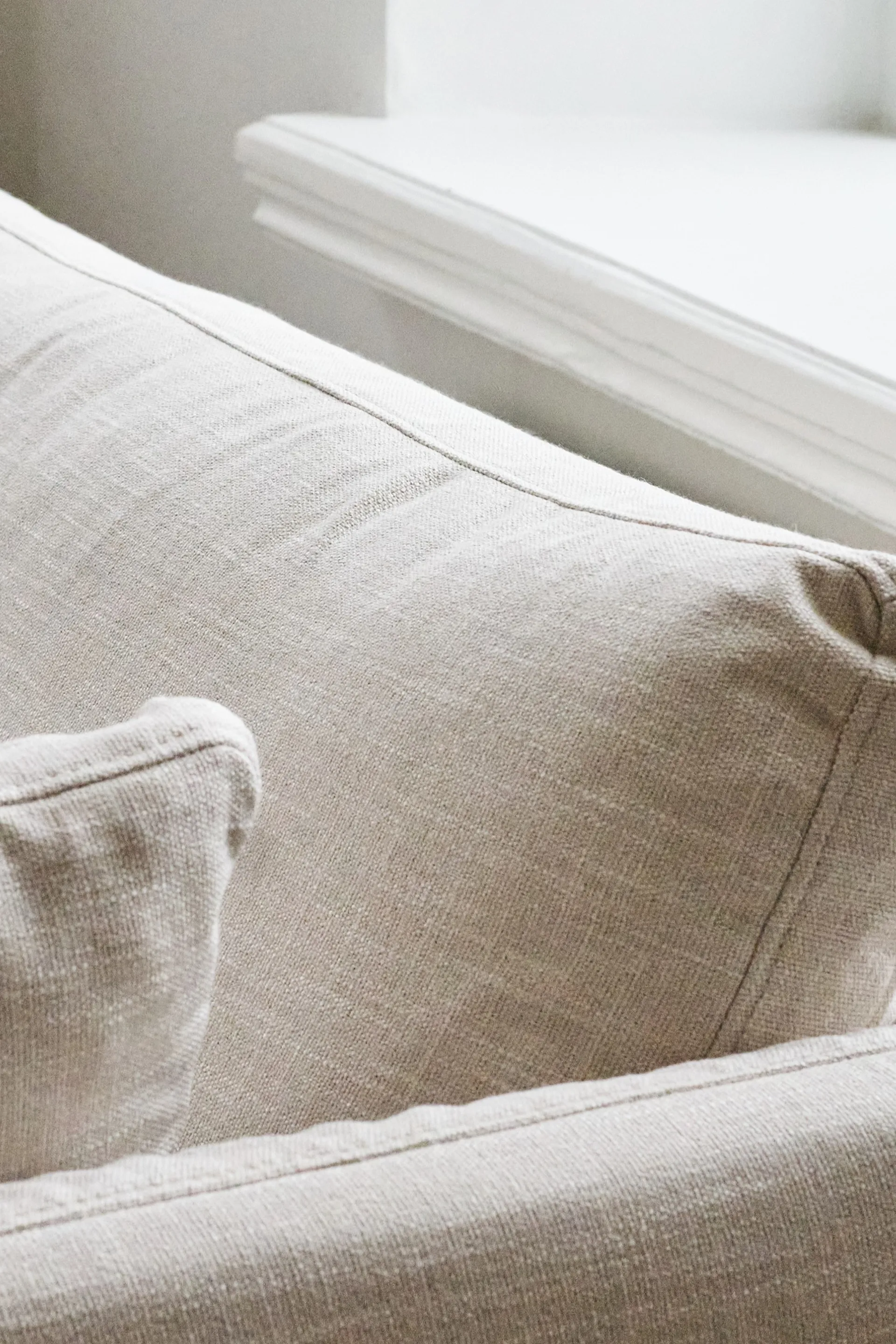 Linnevik sofa, Same Beige 6670-white-oiled oak, 3-seater 1898