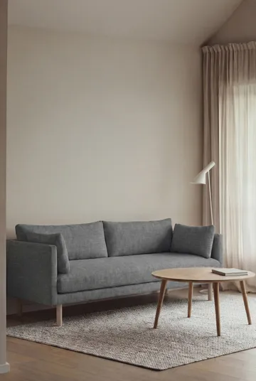 Linnevik sofa - Same Blue 6678-white-oiled oak, 3-seater, without skirt - 1898
