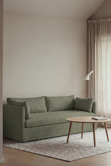 Linnevik sofa - Same Forest 6677-white-oiled oak, 3-seater, with skirt - 1898