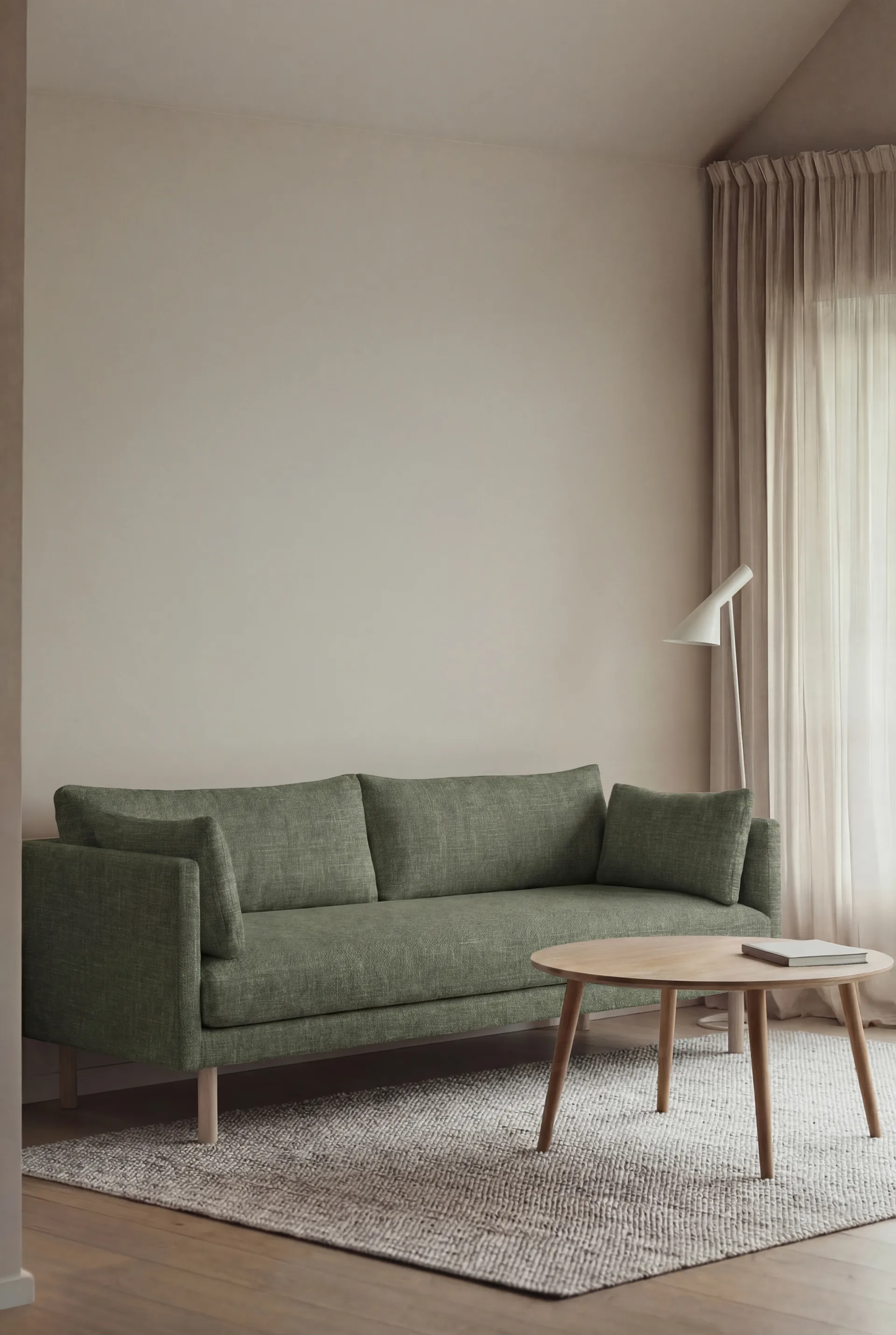 Linnevik sofa, Same Forest 6677-white-oiled oak, 3-seater 1898
