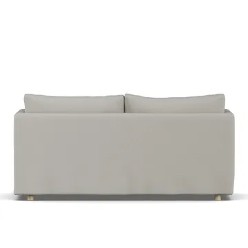 Linnevik sofa - Same Grey 6673-white-oiled oak, 2-seater, with skirt - 1898