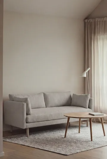 Linnevik sofa - Same Grey 6673-white-oiled oak, 2-seater - 1898