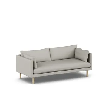 Linnevik sofa - Same Grey 6673-white-oiled oak, 3-seater - 1898