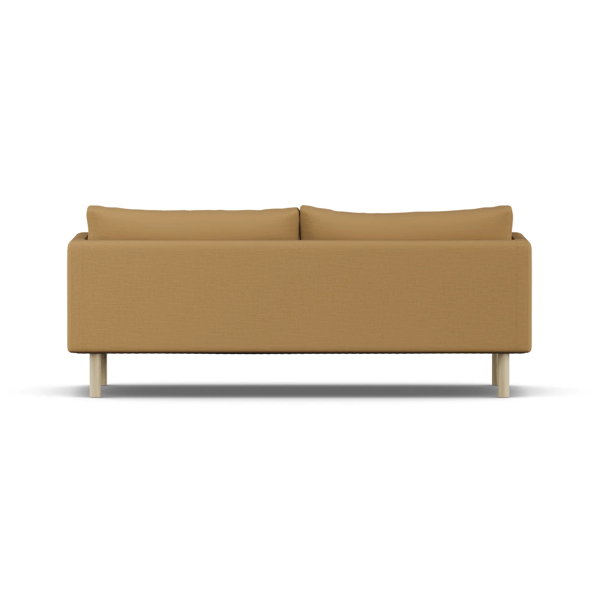 Linnevik sofa, Same Ochre 6676-white-oiled oak, 3-seater, without skirt 1898