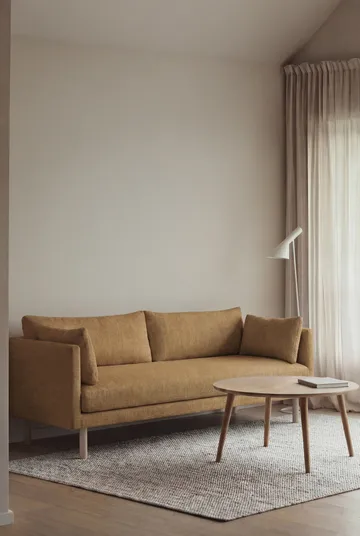 Linnevik sofa - Same Ochre 6676-white-oiled oak, 3-seater, without skirt - 1898