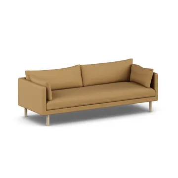 Linnevik sofa - Same Ochre 6676-white-oiled oak, 4-seater, without skirt - 1898