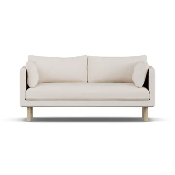 Linnevik sofa - Same Off White 6671-white-oiled oak, 2-seater, without skirt - 1898