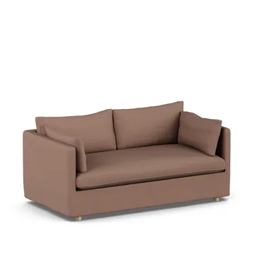 Linnevik sofa - Same Rust 6675-white-oiled oak, 2-seater, with skirt - 1898