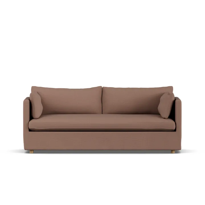 Linnevik sofa - Same Rust 6675-white-oiled oak, 3-seater, with skirt - 1898