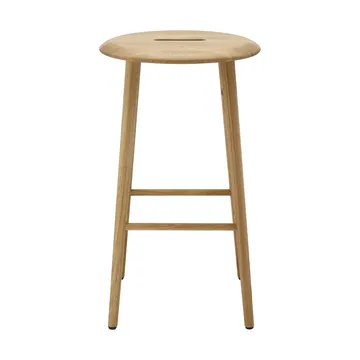 Norrabo round bar stool 65 cm - Natural lacquered oak - 1898