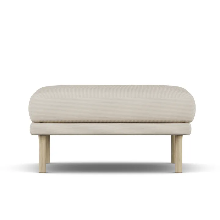 Sjövik footstool - Jump Beige 1956-white-oiled oak - 1898