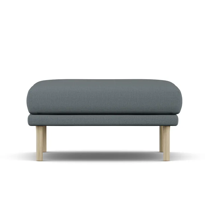 Sjövik footstool - Same Blue 6678-white-oiled oak - 1898