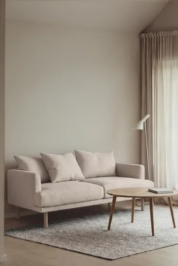 Sjövik sofa - Caleido Beige 9600-white-oiled oak, 2,5-seater - 1898