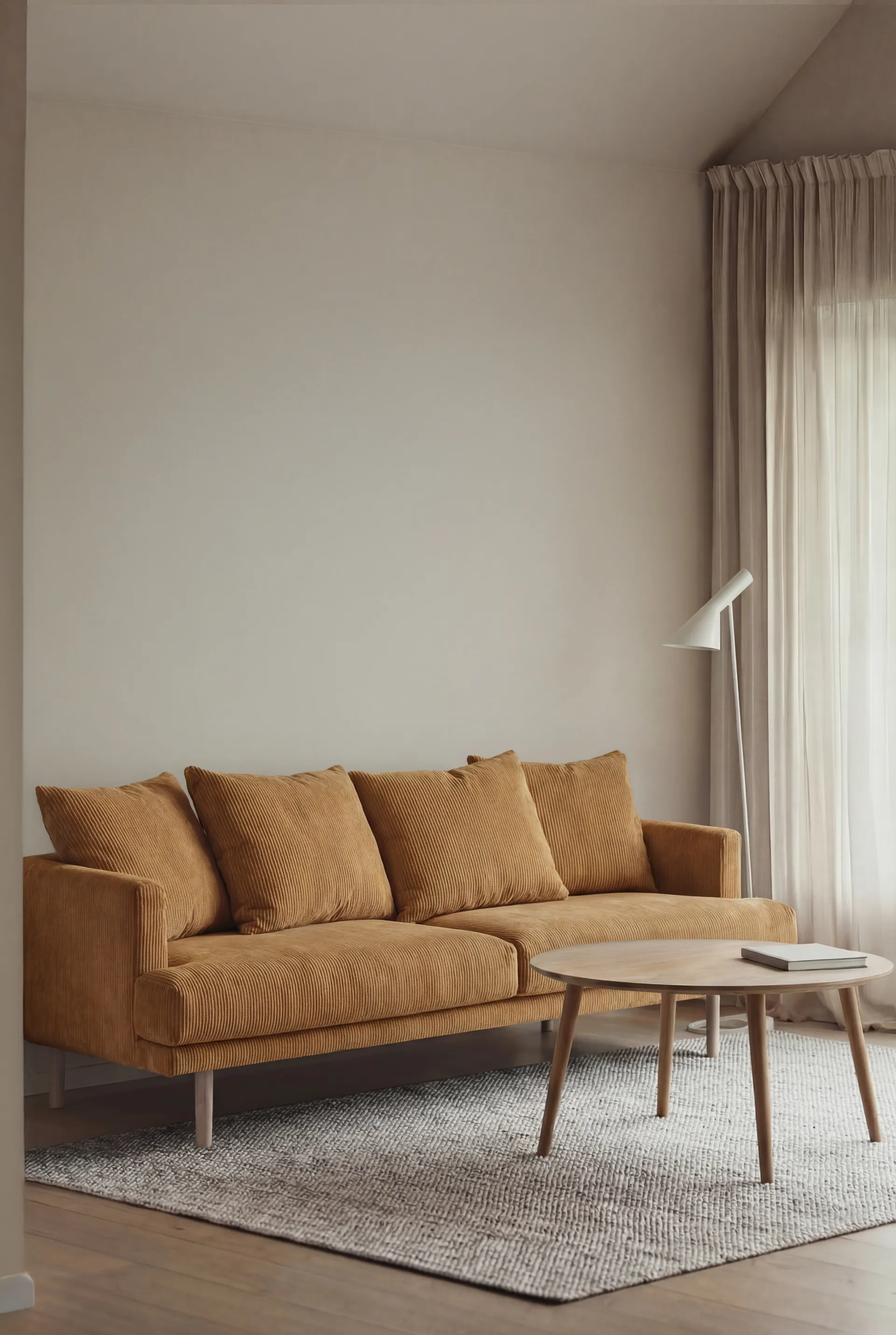 Sjövik sofa, Jump Honey 1959-white-oiled oak, 3-seater 1898