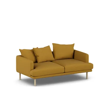 Sjövik sofa - Luiza Mustard 3972-white-oiled oak, 2,5-seater - 1898