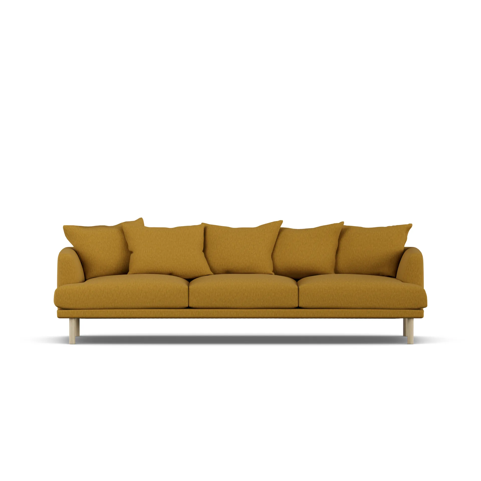 Sjövik sofa, Luiza Mustard 3972-white-oiled oak, 3,5-seater 1898