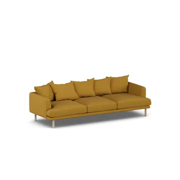 Sjövik sofa - Luiza Mustard 3972-white-oiled oak, 3,5-seater - 1898